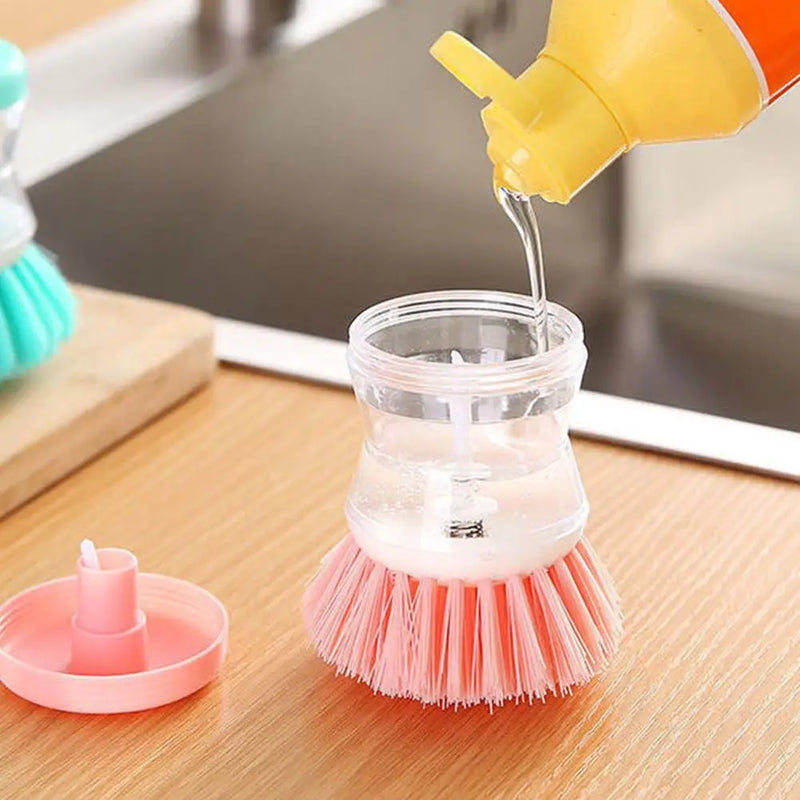 Cepillo de Cocina con Dispensador Automático de Jabón